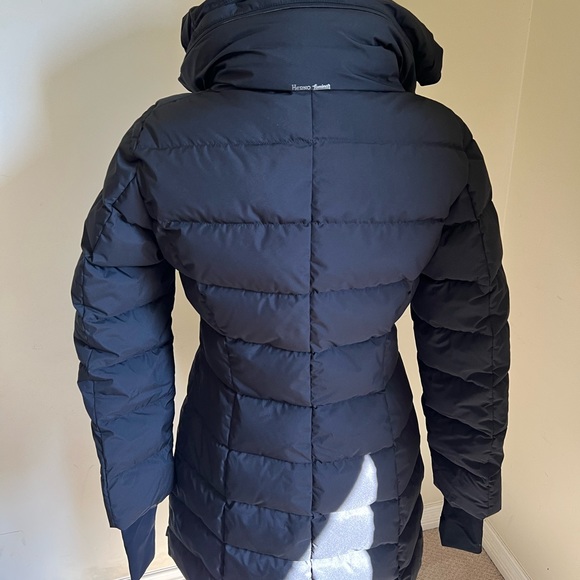 🖤SOLD🖤 Herno Laminar Water Repellent Hooded Down Puffer Coat BLACK, Sz 6 US/42 - Picture 10 of 12